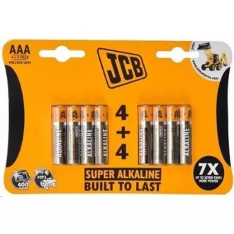 Baterii alcaline JCB SUPER LR03, blister 8 buc.