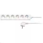 Cablu prelungitor Solight, 6 prize, alb, 1, 5m