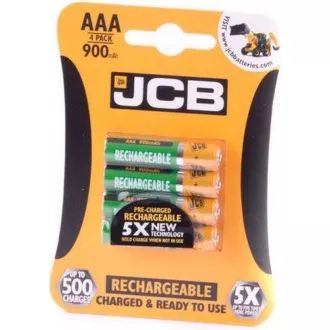 JCB RTU NiMH AAA / R03, 900mAh, preîncărcat, blister 4 buc.