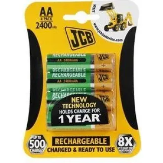 JCB RTU NiMH AA / R06, min.2400mAh, preîncărcat, blister 4 buc.