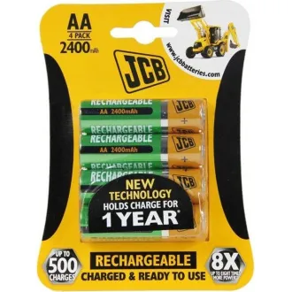 JCB RTU NiMH AA / R06, min.2400mAh, preîncărcat, blister 4 buc.
