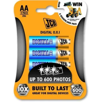 Baterie alcalină JCB OXI DIGITAL LR06, blister 4 buc.