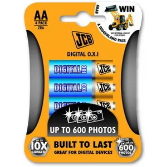 Baterie alcalină JCB OXI DIGITAL LR06, blister 4 buc.