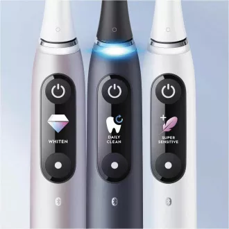 Set de periuțe de dinți electrice Oral-B iO Series 9 Duo Black Onyx & Rose Quartz, magnetic, 7 moduri, AI