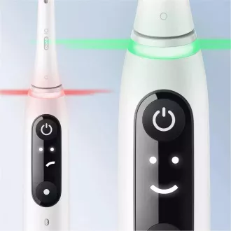 Set de periuțe de dinți electrice Oral-B iO Series 6 Duo White & Pink Sand, 5 moduri, AI, temporizator