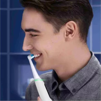 Set de periuțe de dinți electrice Oral-B iO Series 6 Duo White & Pink Sand, 5 moduri, AI, temporizator