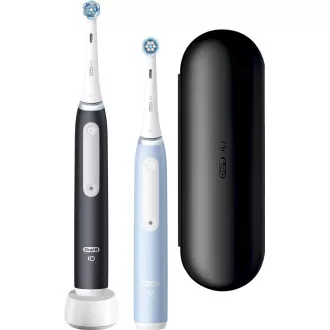 Periuță de dinți electrică Oral-B iO Series 3 Duo Black & Blue, 3 moduri, temporizator, senzor de presiune, husă Periuță de dinți electrică Oral-B iO Series 3 Duo Black & Blue, 3 moduri, temporizator, senzor de presiune, husă