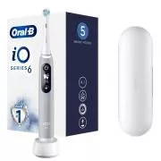 Periuță de dinți electrică Oral-B iO Series 6 Grey Opal, magnetică, 5 moduri, senzor de presiune, AI, husă