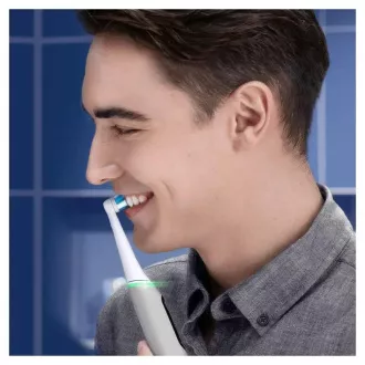 Periuță de dinți electrică Oral-B iO Series 6 Grey Opal, magnetică, 5 moduri, senzor de presiune, AI, husă Periuță de dinți electrică Oral-B iO Series 6 Grey Opal, magnetică, 5 moduri, senzor de presiune, AI, husă