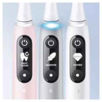Periuță de dinți electrică Oral-B iO Series 6 Grey Opal, magnetică, 5 moduri, senzor de presiune, AI, husă Periuță de dinți electrică Oral-B iO Series 6 Grey Opal, magnetică, 5 moduri, senzor de presiune, AI, husă