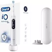Periuță de dinți electrică Oral-B iO Series 6, 5 moduri, temporizator, senzor de presiune, aplicație mobilă, alb
