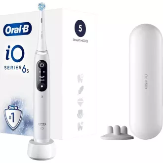 Periuță de dinți electrică Oral-B iO Series 6, 5 moduri, temporizator, senzor de presiune, aplicație mobilă, alb Periuță de dinți electrică Oral-B iO Series 6, 5 moduri, temporizator, senzor de presiune, aplicație mobilă, alb