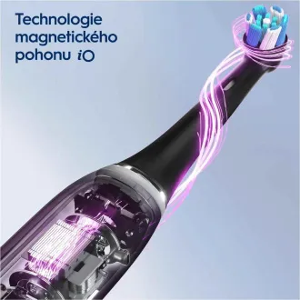Periuță de dinți electrică Oral-B iO Series 3 Matt Black, magnetică, 3 moduri, senzor de presiune - Despachetat Periuță de dinți electrică Oral-B iO Series 3 Matt Black, magnetică, 3 moduri, senzor de presiune - Despachetat