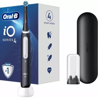 Periuță de dinți electrică Oral-B iO4 Matt Black, magnetică, temporizator, senzor de presiune, aplicație mobilă, negru Periuță de dinți electrică Oral-B iO4 Matt Black, magnetică, temporizator, senzor de presiune, aplicație mobilă, negru