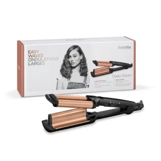Ondulator de păr BABYLISS W2447E, suprafață ceramică, 3 setări de temperatură, oprire automată, carcasă rezistentă la căldură