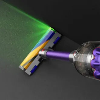 Aspirator vertical Dyson Gen5detect Absolute Purple/Silver, fără fir, 280 AW, filtru HEPA, afișaj LED