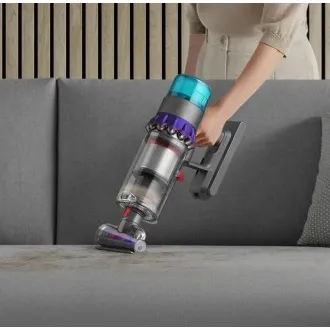 Aspirator vertical Dyson Gen5detect Absolute Purple/Silver, fără fir, 280 AW, filtru HEPA, afișaj LED