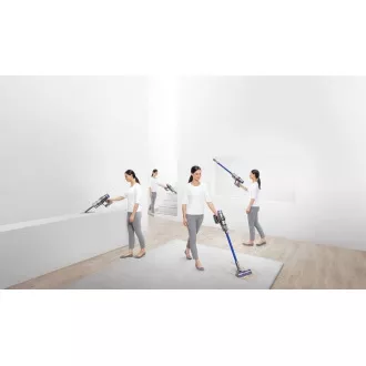Aspirator fără fir Dyson V11 Absolute, baterie Li-Ion, afișaj LCD, 3 moduri, recipient de colectare, albastru / argintiu - Despachetat