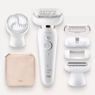 Epilator Braun Silk-épil 9 Flex SES 9030 3D, rezistent la apa, tehnologie SensoSmart, maner ergonomic, alb/auriu Epilator Braun Silk-épil 9 Flex SES 9030 3D, rezistent la apa, tehnologie SensoSmart, maner ergonomic, alb/auriu