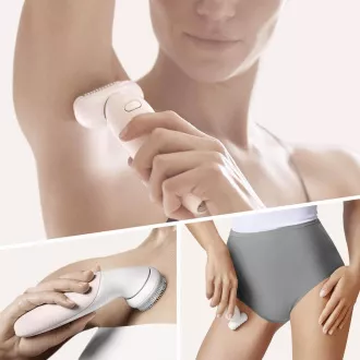 Epilator Braun Silk-épil 9 Flex SES 9030 3D, rezistent la apa, tehnologie SensoSmart, maner ergonomic, alb/auriu Epilator Braun Silk-épil 9 Flex SES 9030 3D, rezistent la apa, tehnologie SensoSmart, maner ergonomic, alb/auriu