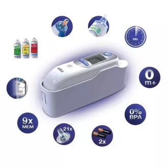 Termometru fără contact Braun IRT 6520 ThermoScan 7, digital, ureche, memorie pentru 9 măsurători Termometru fără contact Braun IRT 6520 ThermoScan 7, digital, ureche, memorie pentru 9 măsurători
