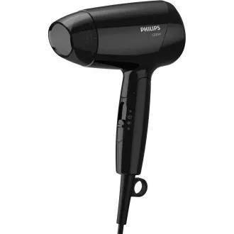 Uscător de păr Philips BHC010/00 EssentialCare, 1200 W, aer rece, 3 viteze, 3 temperaturi, negru
