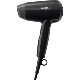 Uscător de păr Philips BHC010/00 EssentialCare, 1200 W, aer rece, 3 viteze, 3 temperaturi, negru