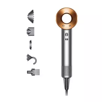 Uscător de păr Dyson Supersonic HD07, 1600 W, 3 viteze, 4 temperaturi, încălzire rapidă, argintiu/cupru
