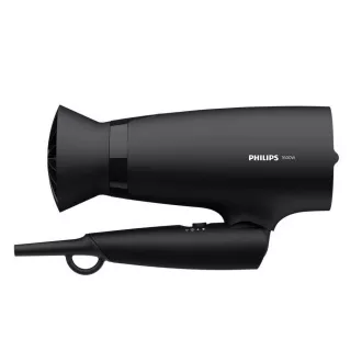 Uscător de păr Philips Series 3000 BHD308/10, 1600 W, 3 temperaturi și viteze, atașament ThermoProtect, negru
