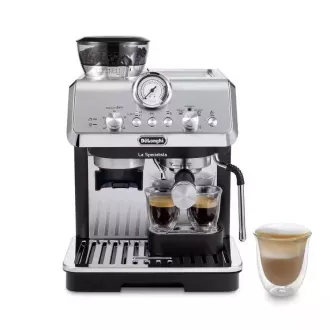 Aparat de cafea cu pârghie DeLonghi La Specialista Arte, 1400 W, râșniță încorporată, duză pentru abur MyLatte