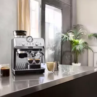 Aparat de cafea cu pârghie DeLonghi La Specialista Arte, 1400 W, râșniță încorporată, duză pentru abur MyLatte