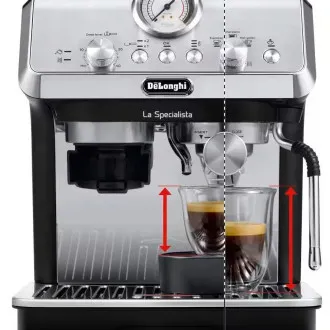 Aparat de cafea cu pârghie DeLonghi La Specialista Arte, 1400 W, râșniță încorporată, duză pentru abur MyLatte Aparat de cafea cu pârghie DeLonghi La Specialista Arte, 1400 W, râșniță încorporată, duză pentru abur MyLatte