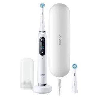 Periuță de dinți electrică Oral-B iO Series 9N, cronometru, senzor de presiune, 7 programe, inteligență artificială, aplicație mobilă, albă