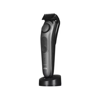 Aparat de tuns barba Braun BT7940, 0,5-20 mm, reîncărcabilă, 4 accesorii   Gillette, gri