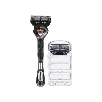 Aparat de tuns barba Braun BT7940, 0,5-20 mm, reîncărcabilă, 4 accesorii   Gillette, gri
