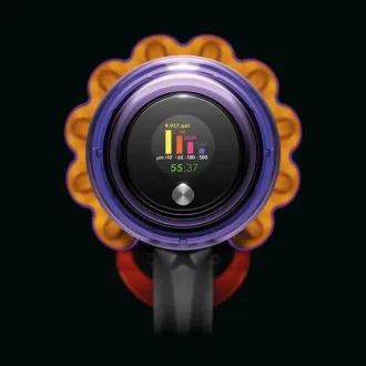 Dyson V15 Detect Absolute 2023, aspirator, 14 cicloane, 240 AW, filtrare pe întreaga mașină, până la 60 de minute, galben / gri Dyson V15 Detect Absolute 2023, aspirator, 14 cicloane, 240 AW, filtrare pe întreaga mașină, până la 60 de minute, galben / gri