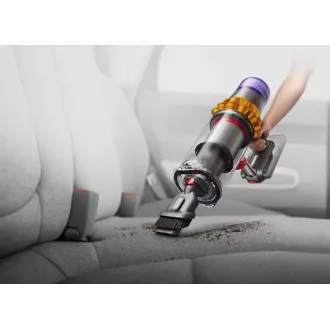 Dyson V15 Detect Absolute 2023, aspirator, 14 cicloane, 240 AW, filtrare pe întreaga mașină, până la 60 de minute, galben / gri Dyson V15 Detect Absolute 2023, aspirator, 14 cicloane, 240 AW, filtrare pe întreaga mașină, până la 60 de minute, galben / gri