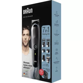 Braun Multigroomer 5 MGK5355 Aparat de tuns barba și părul 7 în 1, reglaj de 13x lungime, Gillette Braun Multigroomer 5 MGK5355 Aparat de tuns barba și părul 7 în 1, reglaj de 13x lungime, Gillette