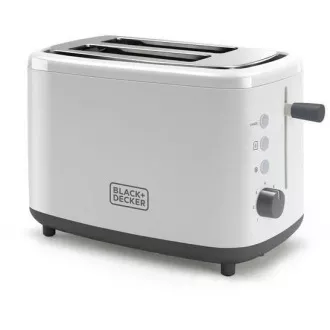 Prăjitor de pâine Black Decker BXTO820E, 820 W, 2 prăjitoare de pâine, control de prăjire, alb Prăjitor de pâine Black Decker BXTO820E, 820 W, 2 prăjitoare de pâine, control de prăjire, alb