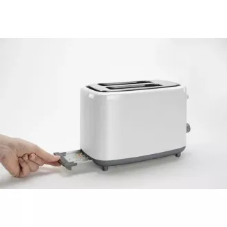 Prăjitor de pâine Black Decker BXTO820E, 820 W, 2 prăjitoare de pâine, control de prăjire, alb Prăjitor de pâine Black Decker BXTO820E, 820 W, 2 prăjitoare de pâine, control de prăjire, alb