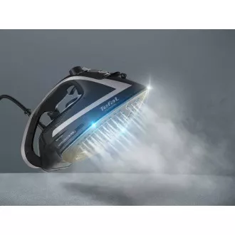 Tefal FV8062E0 Fier de călcat cu aburi Puregliss, 3000 W, Anti-picurare, oprire automată, stropire, argintiu / negru