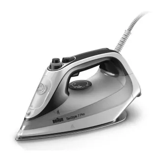 Fier de călcat cu abur Braun SI7149WB TexStyle 7 Pro, 2900 W, AntiDrip, oprire automată, stropire, negru / alb Fier de călcat cu abur Braun SI7149WB TexStyle 7 Pro, 2900 W, AntiDrip, oprire automată, stropire, negru / alb