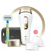 Braun Silk-expert Pro 5 PL5243 Epilator IPL Braun Silk-expert Pro 5 PL5243, corp, senzor de tonus al pielii, filtru UV, 3 capete
