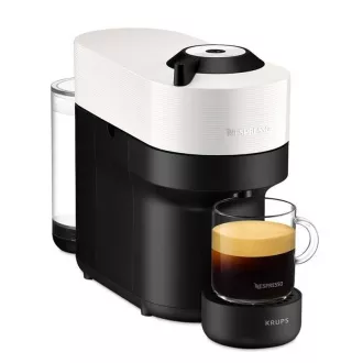 Aparat de cafea cu capsule Krups Nespresso XN920110 Vertuo Pop, 1500 W, Wi-Fi. Bluetooth, 4 dimensiuni de cafea, alb - Despachetat