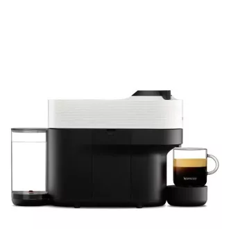 Aparat de cafea cu capsule Krups Nespresso XN920110 Vertuo Pop, 1500 W, Wi-Fi. Bluetooth, 4 dimensiuni de cafea, alb - Despachetat
