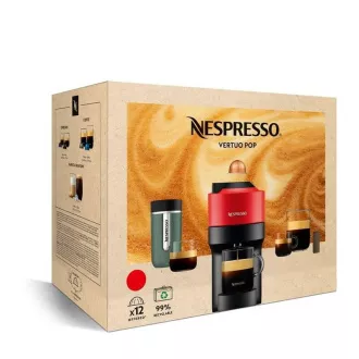 Aparat de cafea cu capsule Krups Nespresso XN920110 Vertuo Pop, 1500 W, Wi-Fi. Bluetooth, 4 dimensiuni de cafea, alb - Despachetat