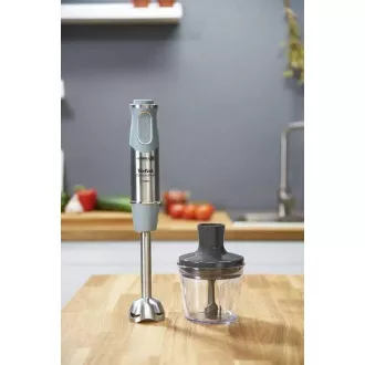 Blender de imersie cu băț Tefal HB65KD38 QuickChef, 1000 W, 20 de viteze, 4 lamele, bol de amestecare, bol de tocat