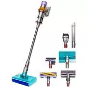 Aspirator fără fir Dyson V15s Detect Submarine Detect Submarine, cu băț, ștergere umedă, afișaj LCD, filtrare în mai multe trepte