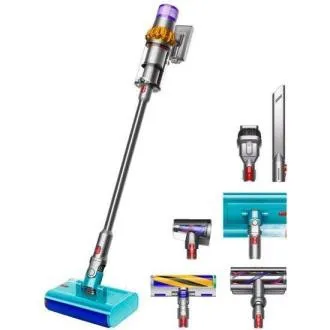 Aspirator fără fir Dyson V15s Detect Submarine Detect Submarine, cu băț, ștergere umedă, afișaj LCD, filtrare în mai multe trepte