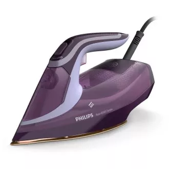 Fier de călcat cu abur Philips Azur 8000 Series DST8021/30, 3000 W, încălzire rapidă, oprire automată, violet